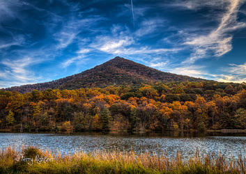 Autumn Twilight Peaks of Otter By Terry Aldhizer
